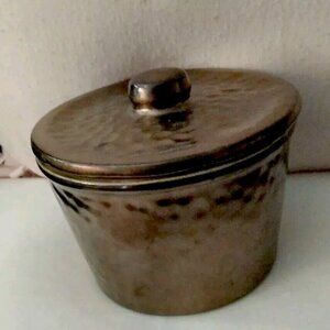Vintage Oven Proof  "Copper Crock Club" Lidded Crock 4.5" T
